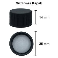 100 cc Şeffaf Maraska Kare Şişe Kapaklı (25mm)
