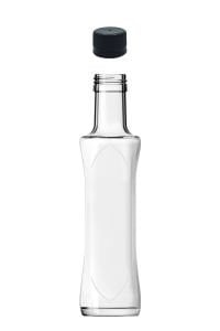 250 cc Şeffaf Geolive Kavisli Şişe Kapaklı (31mm)