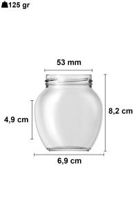210 cc Yumurta Kavanoz Metal Konserve Kapaklı (53mm)