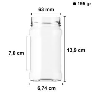 326 cc Derin Kapaklı Kavanoz Metal Konserve Kapaklı (63mm)