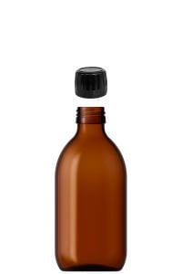 300 cc Amber Ecza Şişesi Kapaklı (28mm)