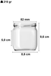 425 cc Kavanoz Metal Konserve Kapaklı (82mm)