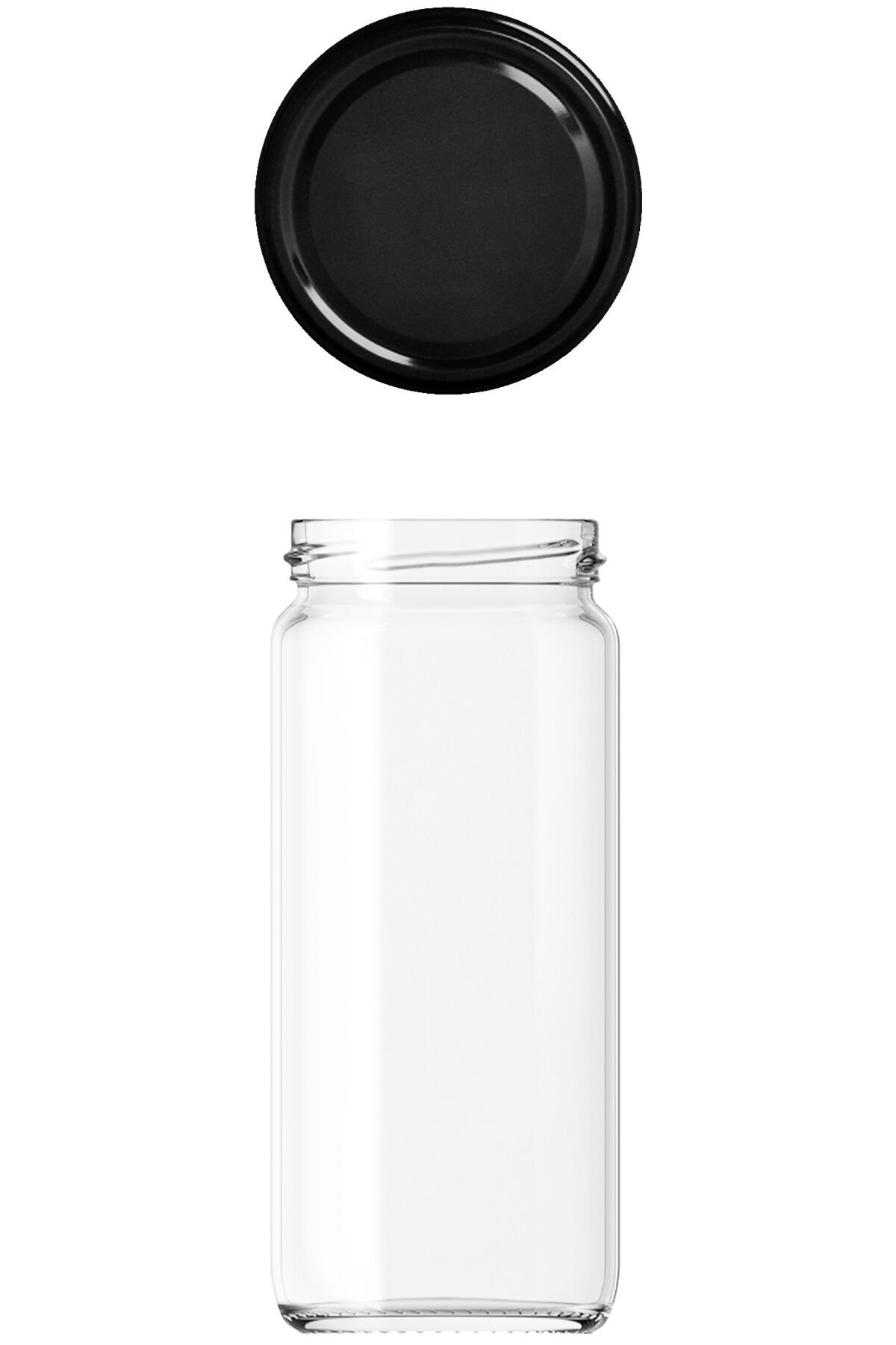 500 cc Uzun Kavanoz Metal Konserve Kapaklı (66mm)