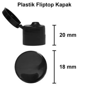 100 cc Şeffaf Boğumlu Cam Şişe Kapaklı (18mm)