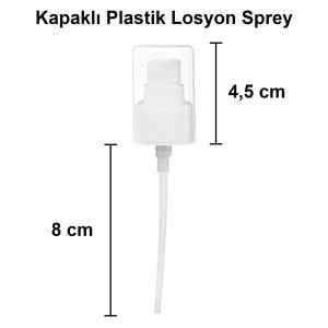 100 cc Şeffaf Yuvarlak Losyon Krem Şişe Plastik Kapaklı (24mm)