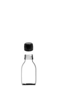 30 cc Şeffaf Shot Şişesi Kapaklı (28mm)