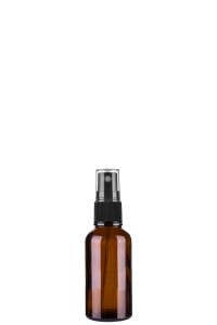 30 cc Amber Yuvarlak Sprey Şişe Plastik Kapaklı (18mm)