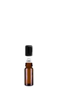 10 cc Amber Yuvarlak Çelik Roll On Şişe Plastik Kapaklı (18mm)