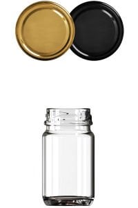 67 cc Küçük Kavanoz Metal Konserve Kapaklı (38mm)