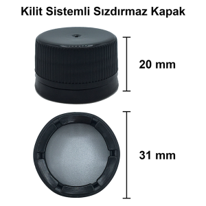 750 cc Yeşil Maraska Köşeli Şişe Kapaklı (31mm)