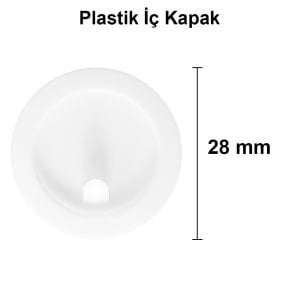 10 cc Şeffaf Krem Kavanoz Siyah Plastik Kapaklı (32mm)